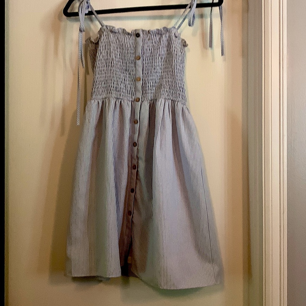 Tie at Shoulder Mini Dress